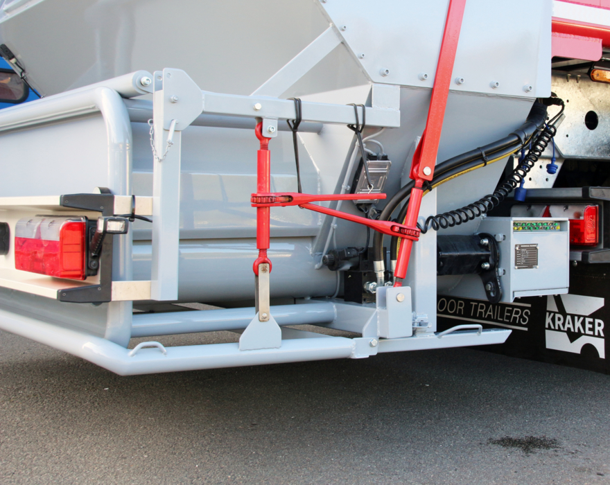 Kraker trailers are available with a bagging unit