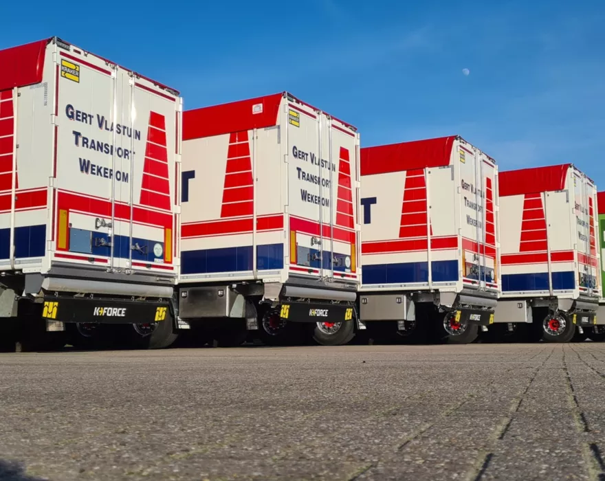 Gert Vlastuin Transport works with the new folding bumper