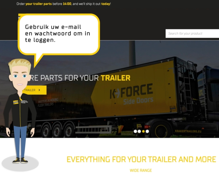 Online Service Centrum is nieuwe service van Kraker Trailers