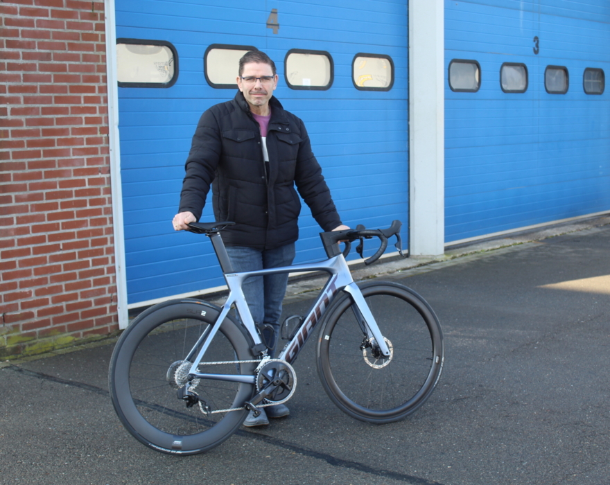 Kraker-purchaser Johan van de Velde pedals thousands of kilometres every year